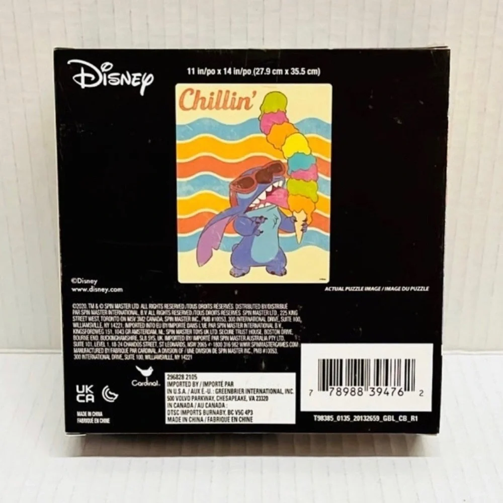 Disney Stitch Ice Cream Cone 500 piece puzzle